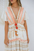 Vestido Longo Boho Rosa com Estampa de Folhas e tassel na internet