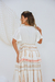 Vestido Longo Boho Rosa com Estampa de Folhas e tassel - loja online