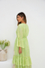 Imagem do Vestido Longo Boho Verde com Detalhes em Renda e Lurex