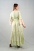 Vestido Longo Boho Verde com Rendas e Perolas na internet