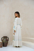 Vestido Longo Boho Branco com Bordados Coloridos - loja online