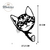 Figura Decorativa Gato Calado Mdf 40x28 cm Deco - MADELUX