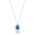 Colar Ponto de Luz Gota Azul Cravejada - comprar online