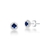 Brinco Ponto de Luz Pedra Azul Cravejado - comprar online
