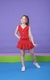 Conjunto colete e saia balonê vermelho