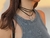 Collar Flower Black