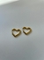 Aros corazón Gold