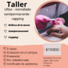 Taller de uñas esmaltado semipermanente y capping