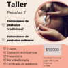 Taller de extensiones de pestañas