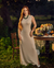 Vestido Longo Bege em Malha Waffle com Fenda Lateral | Elegância e Leveza. Vestido Rayane na internet