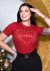 T-SHIRT FEMININA - GRATIDÃO CORAÇÃO PÉROLAS - COR VERMELHO - comprar online