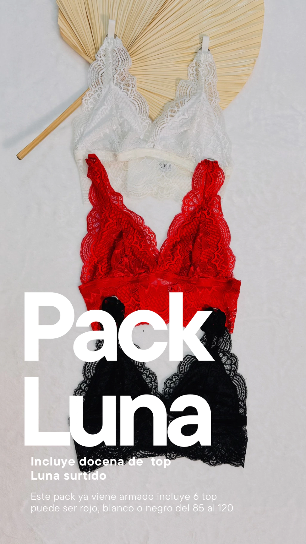 Pack Top Luna x6