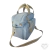 Bolsa Retangular Linho Azul Claro com Fita Bege - comprar online