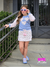 Conjunto Moletom Short Saia Borboleta - Menina Inverno