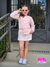 Conjunto Rosa Moletom Short Saia Borboleta - Menina Inverno na internet