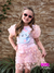 ⁠⁠⁠Conjunto de Malha Crepe com Saia de Tule 3D - Menina Blogueirinha na internet
