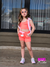 Conjunto Arrastão Néon Vermelho - Menina Casual - comprar online