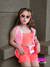 Conjunto Arrastão Néon Vermelho - Menina Casual na internet