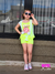 Conjunto Arrastão Néon com Estampado - Menina Casual - comprar online