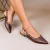 Slingback Feminino Bico Fino Spike Marrom Mocha - comprar online