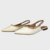 Slingback Spike Branco e Creme na internet