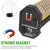 Lanterna portátil Fold LED, Forte magnética COB trabalhando luz, Tipo C recarr