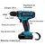 Furadeira elétrica de impacto 21v, com 2 baterias, estojo e acessórios, 1700rp - comprar online