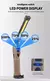 Lanterna portátil Fold LED, Forte magnética COB trabalhando luz, Tipo C recarr