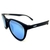 Oculos de Sol Ocean HD em acetato preto fosco com as lentes em azul oceano espelhada Cor:Preto - comprar online