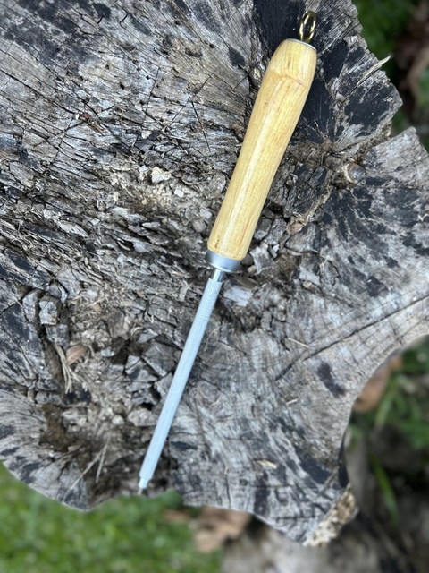 Chaira Doméstica Guri 5/16 x 6” Cabo de Madeira com Pitão - comprar online