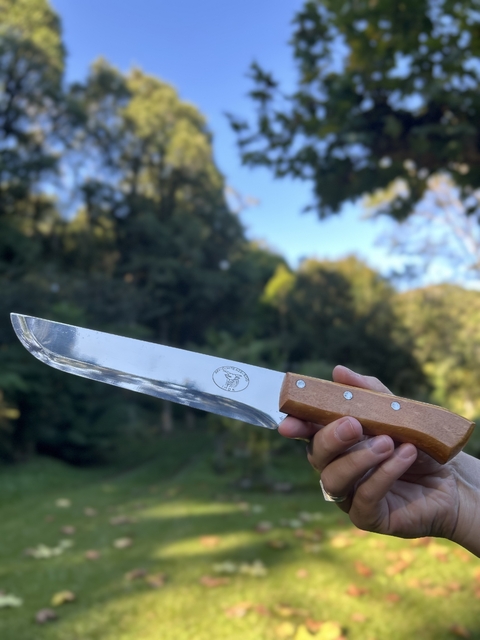 Faca Maragato de Inox com Cabo de Madeira 8" - comprar online