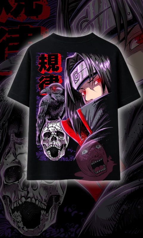 Camiseta Oversized Uchiha Itachi