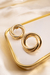 Brinco de Argola Entrelaçado Banhado a ouro 18k - comprar online