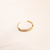 Anel de Ouro 18k com Zirconia 3mm Regulavel