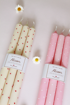 VELAS BLUSH PACK X3 - tienda online