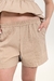 SHORT TRICOLINE - BEGE - loja online