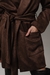 Imagem do CASACO LONGO SUEDE - MARROM