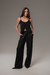 BLUSA BABADOS ALÇA FINA - PRETO - loja online