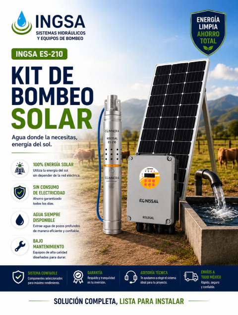 Kit de Bombeo Solar para Bebederos y Tinacos | INGSA ES-210