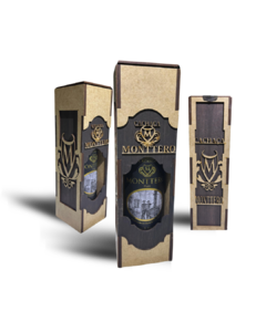 CAIXA DE MADEIRA ÚNICA P/ CACHAÇA