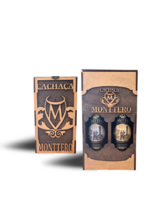 CAIXA DE MADEIRA DUPLA P/ CACHAÇA - comprar online