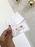 Cartão presente branco com dourado