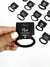 Elástico básico preto com tag - comprar online