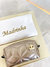 Box - toalha branca bordado dourado madrinha + necessaire P dourada - Experium Performs Agency