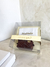 Box - toalha branca bordado dourado madrinha + necessaire P marrom - comprar online