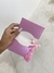 Box - carteira you can rosa + scrunchie lilás - loja online
