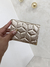 Carteira texturizada diamond dourada - comprar online