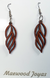 Aros de madera en diseño de hojas - comprar online
