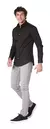 Combo 2X1 Camisa Hombre Manga Larga Elastizada + Moño Seda Blanco De Regalo MultitodoTM - comprar online