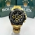 Relógio Unissex Rolex Daytona Dourado linha Gold a prova dagua